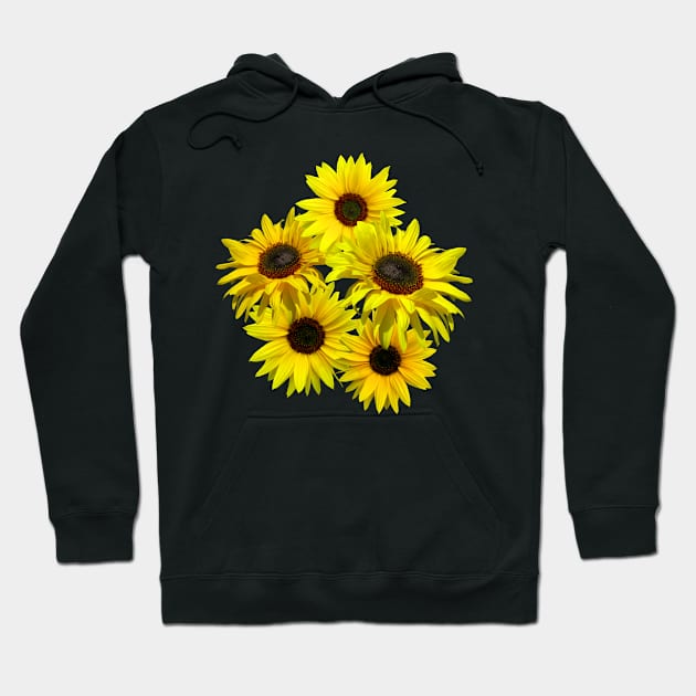 bunch of flowers, sunflowers, sunflower, blooming Hoodie by rh_naturestyles